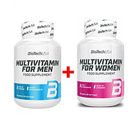 Комплект Витамины Biotech Multivitamin for Men 60 таб + Витамины Multivitamin for Women 60 таб (256756)