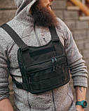 Чоловіча сумка нагрудна честриг WALLBAG жилет на груди А, фото 7
