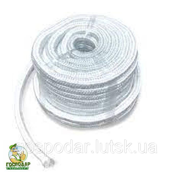 Шнур для ущільнення дверцят твердопаливного котла 18х18мм (набивка з скловолокна), фото 1