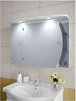 Шкаф зеркальный Garnitur.plus в ванную с LED подсветкой 29NZ (DP-V-200128)