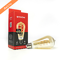 Светодиодная лампа LED золотая ETRON 1-EFP-167 Filament ST64 E27 7W 2700K