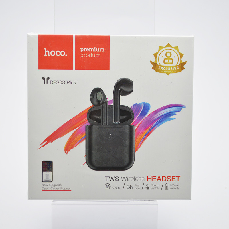 Безпровідні навушники Hoco DES03 Plus Bluetooth Black