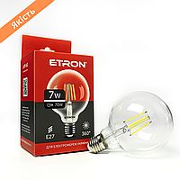 Светодиодная лампа LED прозрачная ETRON 1-EFP-162 Filament G95 E27 7W 4200K