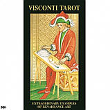 Таро Вісконті із золотим тисненням — Visconti Tarot. Lo Scarabeo Оригінал, фото 8