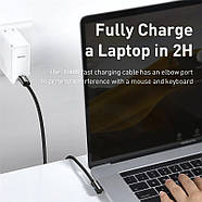 Кабель Type-C на Type-C для швидкої зарядки 100W BASEUS Legend Series Elbow Fast Charging 1м (чорний), фото 8