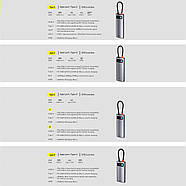 USB-C Хаб 7в1 BASEUS Metal Gleam Series Multifunctional Type-C Hub (сірий), фото 9