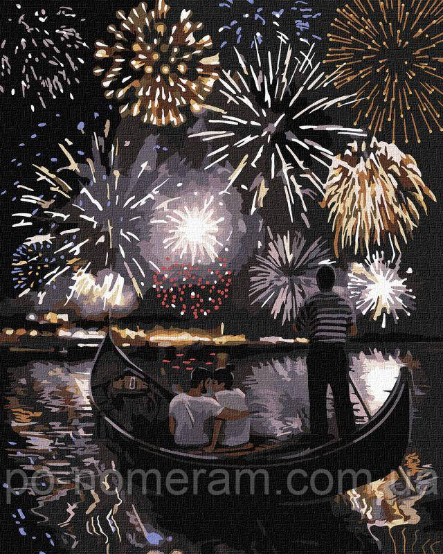 Акційна Картина за номерами Ідейка Романтична Венеція (KHO4850) 40 х 50 см, фото 1