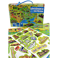Плакат "Карта України" з наліпками (КП-001) KP-001
