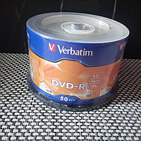 Диски DVD-R Verbatim 4,7gb 16х 50 cake made in India