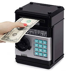 Електронна скарбничка-сейф автомат Number Bank з кодовим замком та купюроприймачем / Дитяча скарбничка Банк