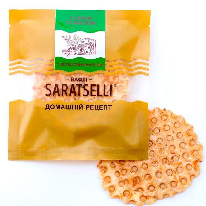 Вафлі з сиром та кропом SARATSELLI, 55 гр