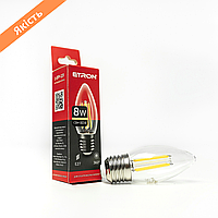 Светодиодная LED лампа 8W E27 3000K ETRON 1-EFP-119 Filament С37