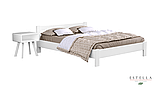 Двоспальне ліжко Estella Рената 140х200 см дерев'яне біле, фото 4