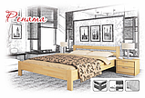 Двоспальне ліжко Estella Рената 140х200 см дерев'яне біле, фото 5