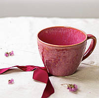 Чашка Olens "Pink" 400 мл кераміка рожева
