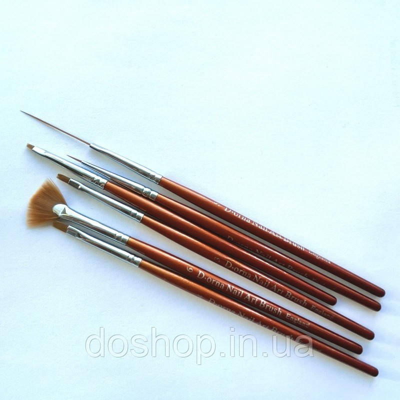 Набір кистей для дизайну нігтів. Набір лайнерів 3 шт, фото 1