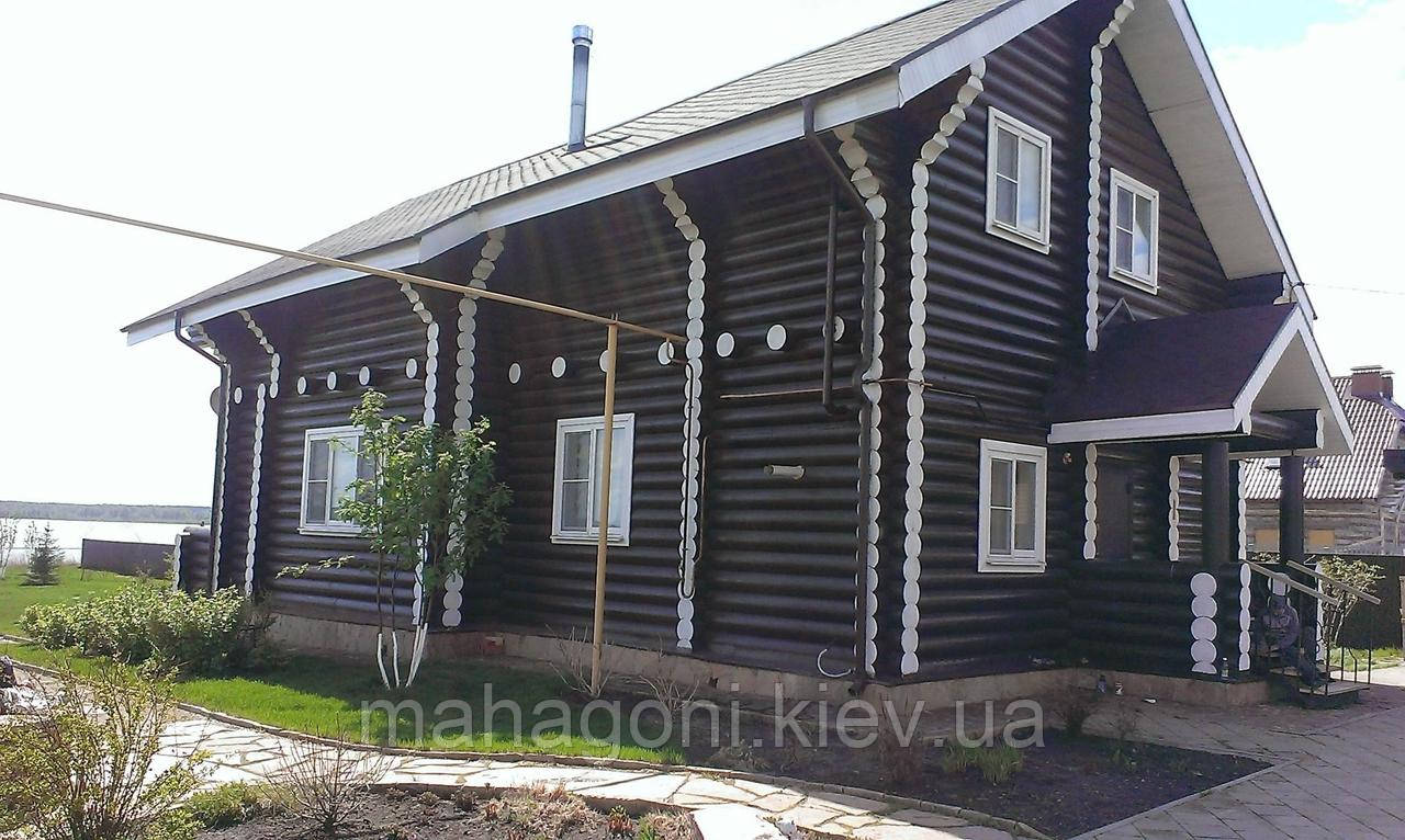 Шлифовка и покраска деревянного дома из бруса и бревна - фото 1 - id-p1620951113