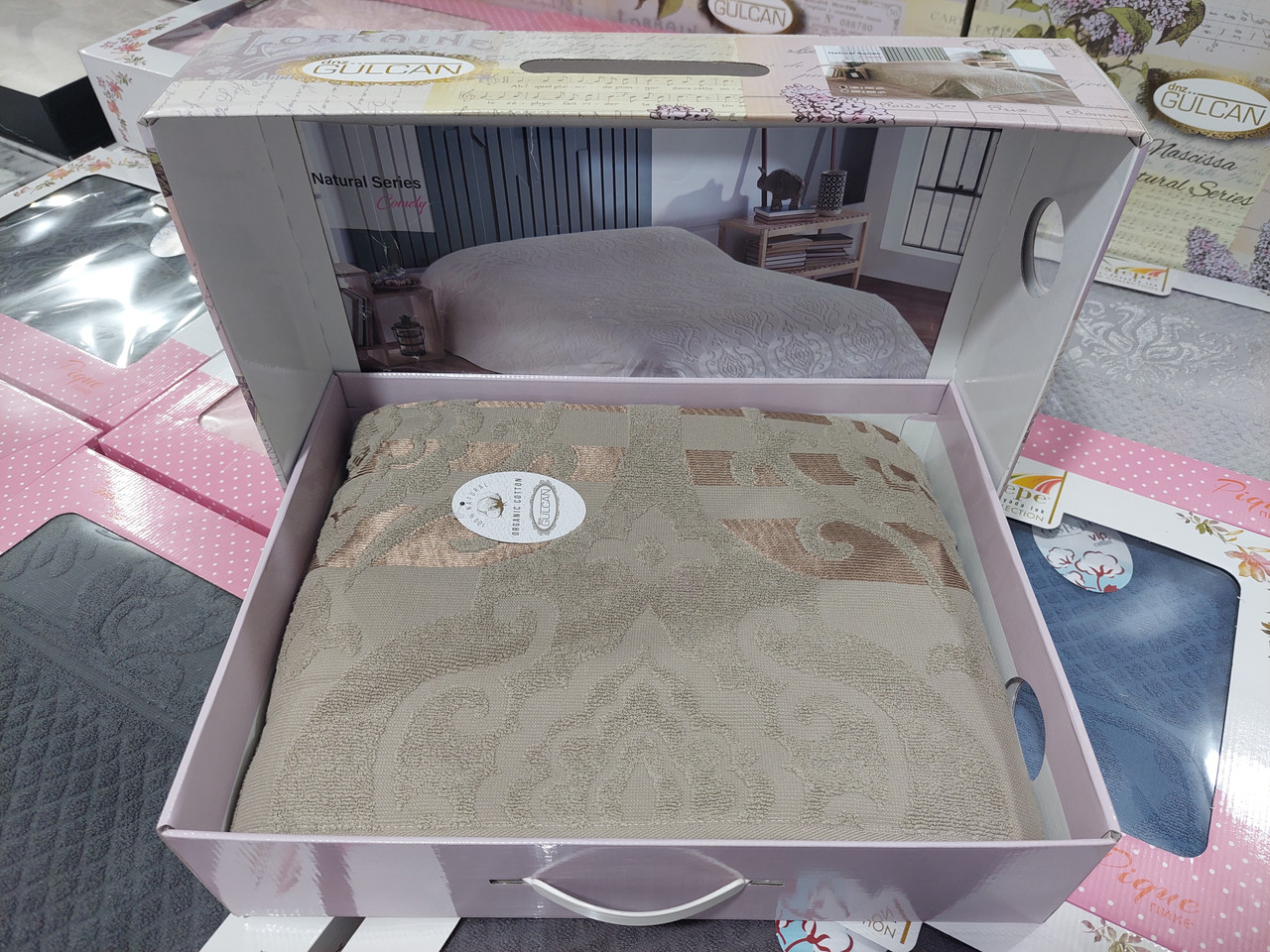 Махрове простирадло Gulcan Natural Series Turkey