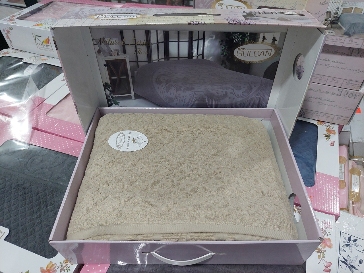 Махрове простирадло Gulcan Natural Series Turkey