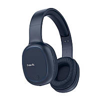 Навушники бездротові Bluetooth HAVIT H2590BT blue