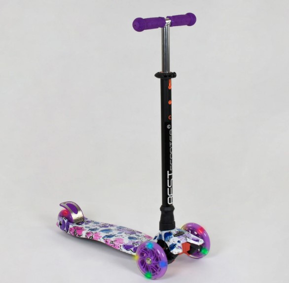 Самокат Best Scooter MAXI А 25464/779-1319 трубка керма алюмінієва, зі світними колесами
