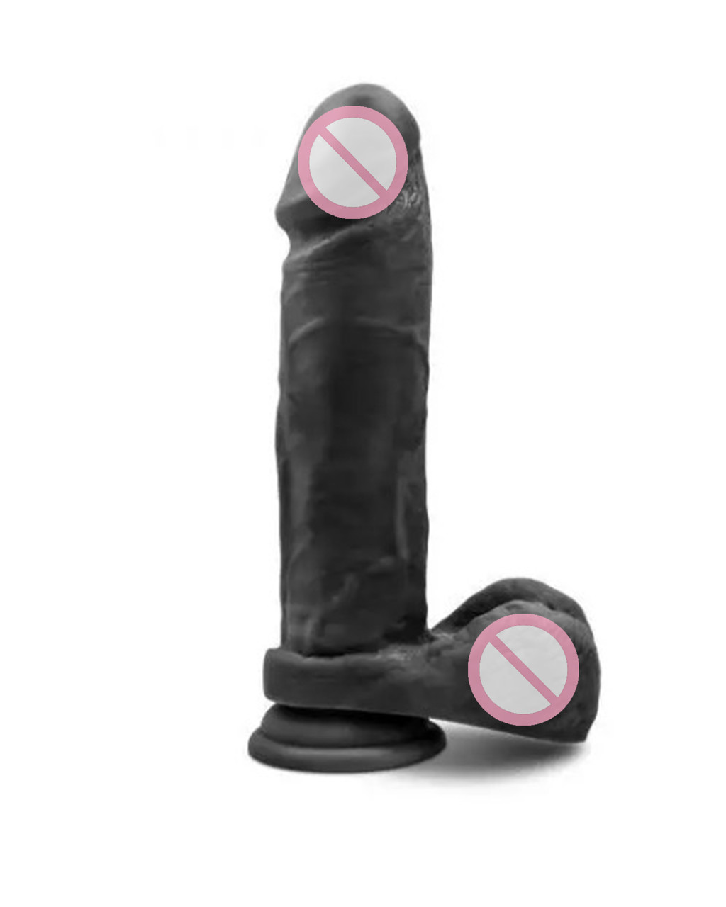 Фалоїмітатор реалістичний із мошокечкою кібершкіра Au Naturel Bold Massive 9inch Dildo
