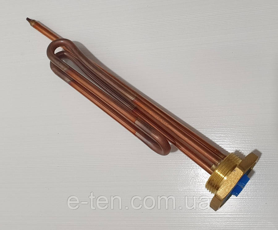 Тен мідний гнутий OASIS до бойлера 2000W / 230V / на різьбі 1¼" (з місцем під анод М6) під терморегулятор
