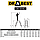 Двостороння алюмінієва драбина Drabest BASIC 2х2 125 кг, фото 10