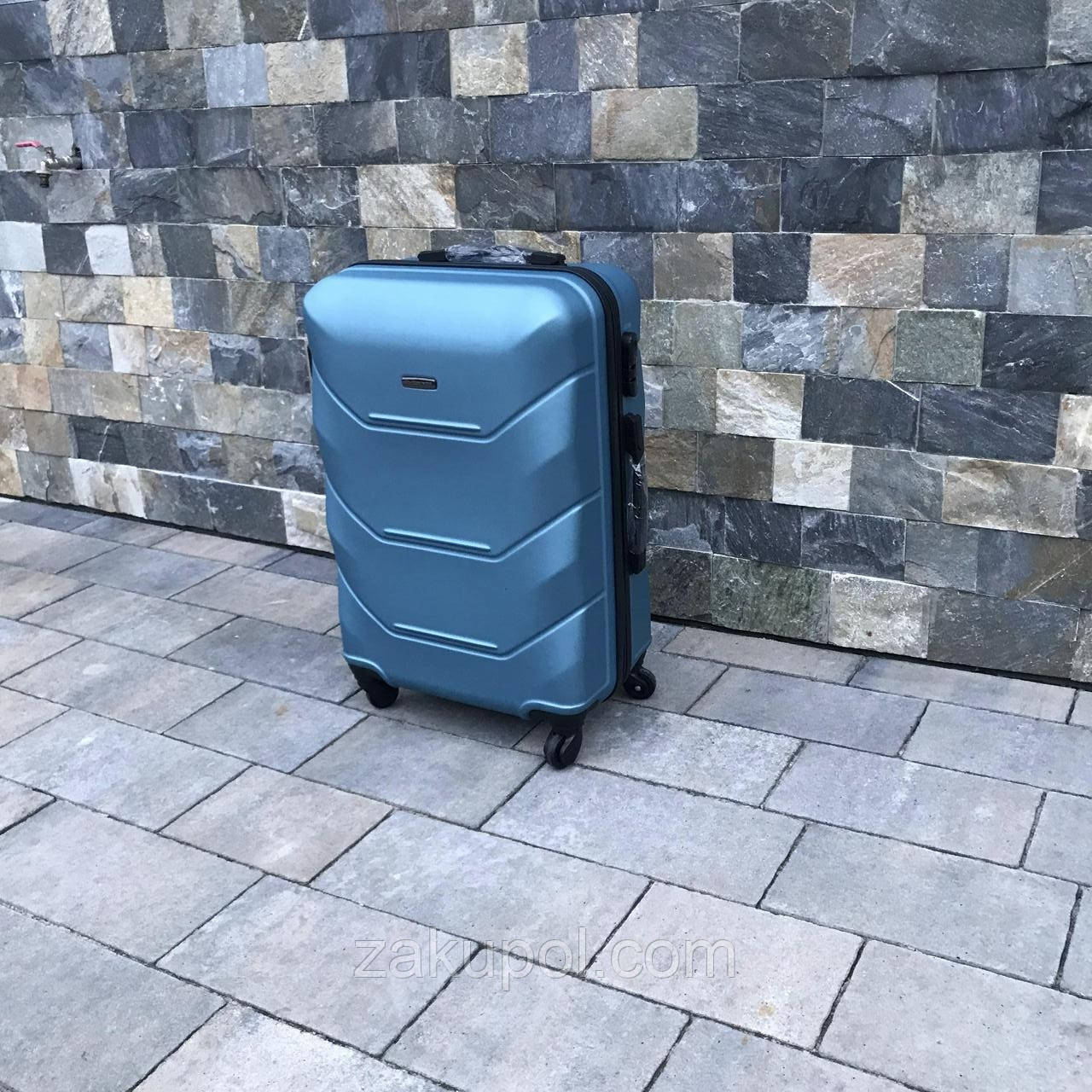 Валіза дорожня середня Wings 147 M Світло-синій, фото 1