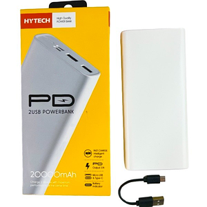 Зовнішній акумулятор Power Bank Hytech HP-S20PD 18W 18PD 20000 mAh білий