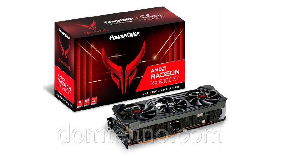 Відеокарта PowerColor Radeon RX 6800 XT 16 GB Red Devil (AXRX 6800XT 16GBD6-3DHE/OC), фото 1