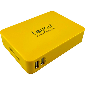 Зовнішній акумулятор Power Bank Leyou LY-900 2A 2USB 11200mAh жовтий
