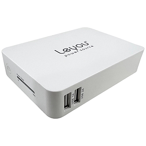 Зовнішній акумулятор Power Bank Leyou LY-900 2A 2USB 11200mAh білий