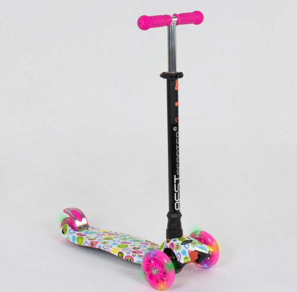 Самокат Best Scooter MAXI А 24641 /779-1400 трубка керма алюмінієва зі світними колесами
