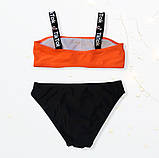 Купальник для дівчинки роздільний топ і плавки Розмір 116-122 128-134, фото 2