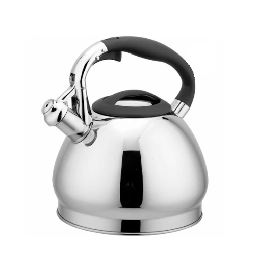 Чайник для плити Benson BN-721 з нержавіючої сталі 3 л | Чайник зі свистком, фото 1