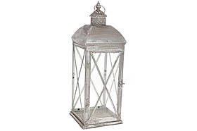 Декоративний металевий свічник-ліхтар 49см