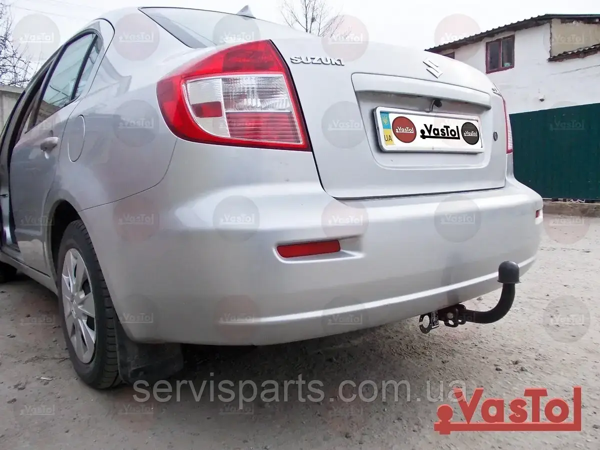 Съемный Фаркоп на Suzuki SX4 2007-2013 (Сузуки СХ4 Седан) Без Подрезки ...