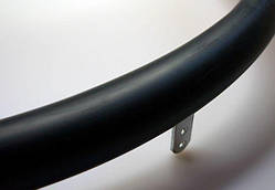 Накладка силіконова MAXMED на обруч для інвалідного візка 24" дюйма поверхня гладка Чорна (NOIK24GB)