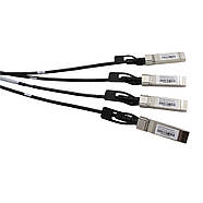 Кабель DAC QSFP to 4*SFP+ 40G Directly-attached Copper Cable 1m Alistar, фото 4