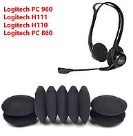 Амбушури для навушників Logitech PC 960 USB Logitech H111 H570e H110 Logitech PC HeadSet 860