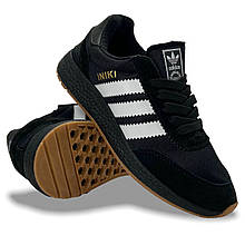 Кросівки підліткові Adidas весняні текстильні сітка чорні літні демі сезон