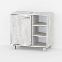 Тумба під умивальник MebelProff ТУ-1, тумба під раковину, шафа під раковину для ванної кімнати Бетон