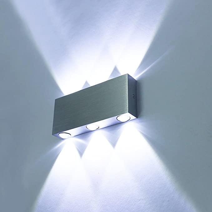 ETIME 6W LED Сучасний світлодіодний настінний світильник з нержавіючої сталі вуличний водонепроникний бра