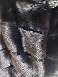 Шуба з натуральної норки 90 см норкова шуба натуральна шуба з норки хутро норка європейська натуральна, фото 8