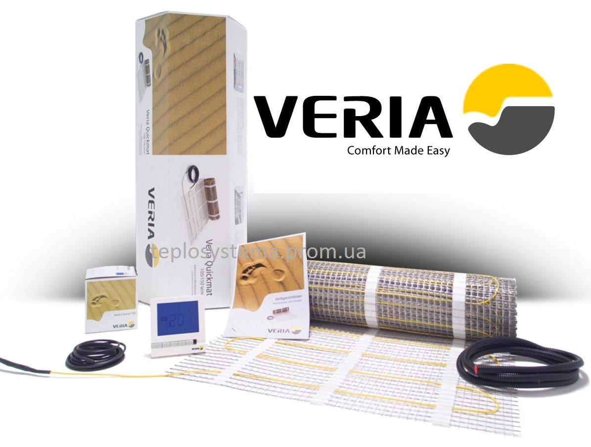 Тепла підлога — Двожильна мата нагрівальна Veria Quickmat 150 — 3,5 м2 (525 Вт), DEVI Данія
