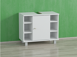 Тумба під умивальник MebelProff ТУ-3, тумба під раковину, шафа під раковину для ванної кімнати Білий