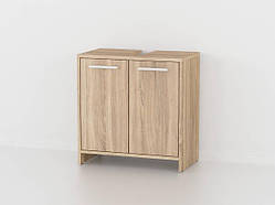 Тумба під умивальник MebelProff ТУ-4, тумба під раковину, шафа під раковину для ванної кімнати Дуб Сонома