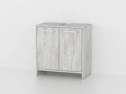 Тумба під умивальник MebelProff ТУ-4, тумба під раковину, шафа під раковину для ванної кімнати Бетон