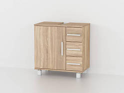 Тумба під умивальник MebelProff ТУ-5, тумба під раковину, шафа під раковину для ванної кімнати Дуб Сонома